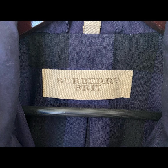 Burberry Navy Anorak with Removable Hood size 12 - Picture 9 of 13